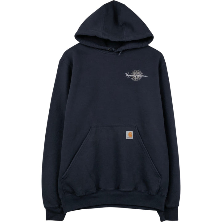 Carhartt ORIGINAL FIT Sweatshirt Pullover Hoodie, Men's Size S cotton navy blue type Vintage Second Hand