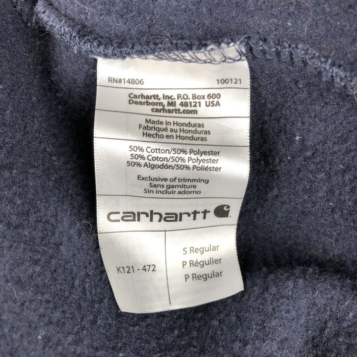 Carhartt ORIGINAL FIT Sweatshirt Pullover Hoodie, Men's Size S cotton navy blue type Vintage Second Hand