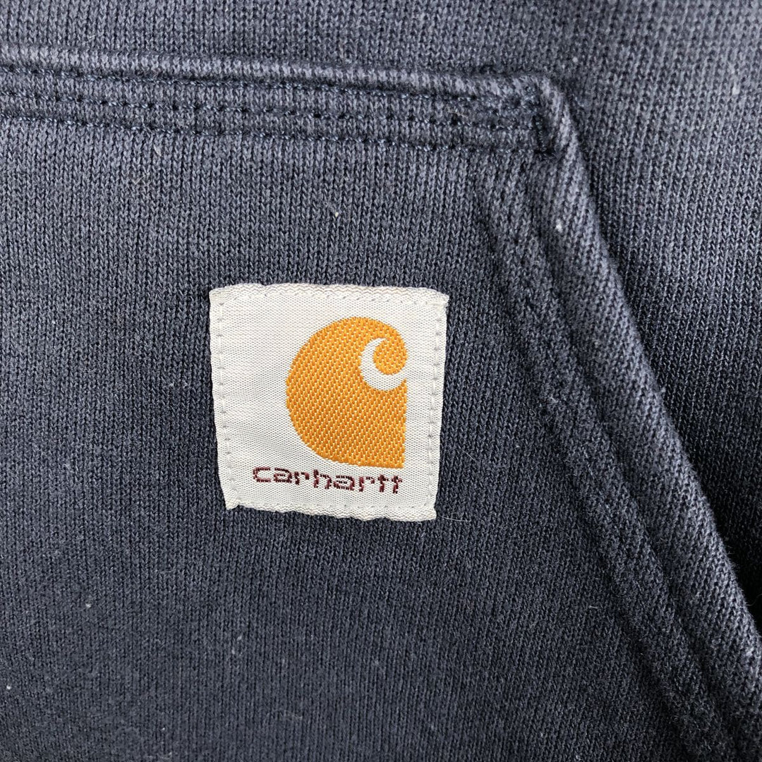 Carhartt ORIGINAL FIT Sweatshirt Pullover Hoodie, Men's Size S cotton navy blue type Vintage Second Hand