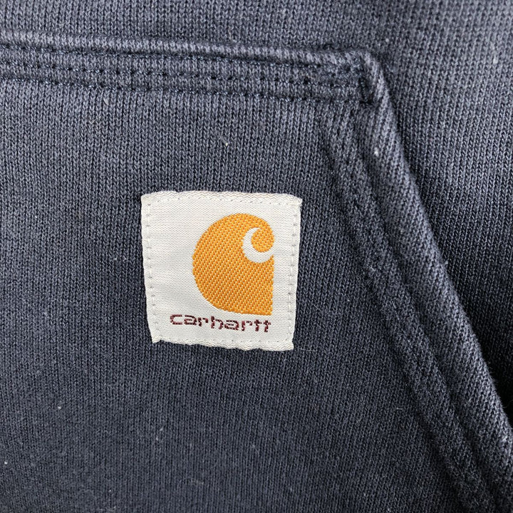 Carhartt ORIGINAL FIT Sweatshirt Pullover Hoodie, Men's Size S cotton navy blue type Vintage Second Hand