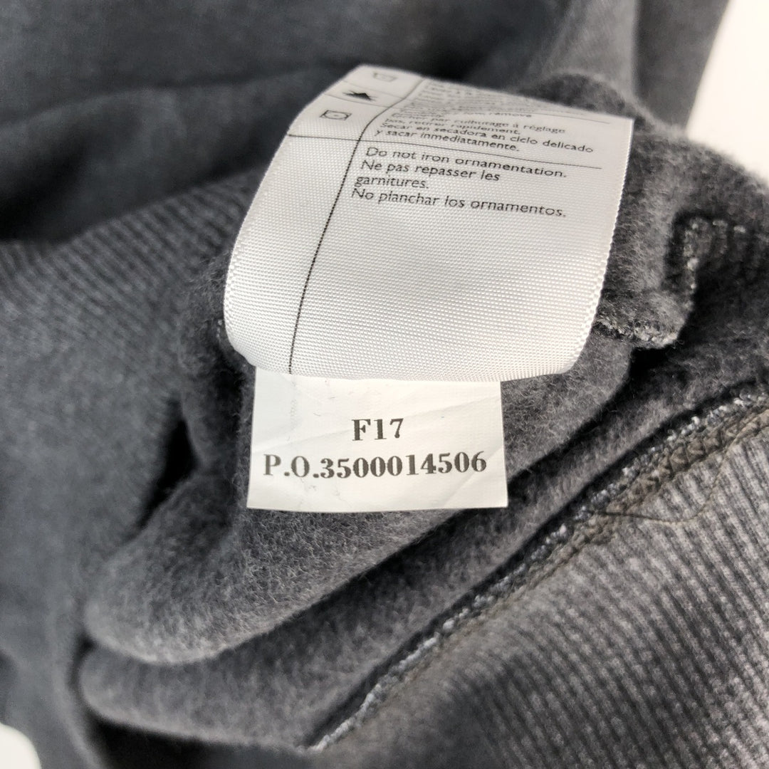 Carhartt ORIGINAL FIT sweatshirt half zip hoodie, men's size L cotton gray type Vintage Second Hand