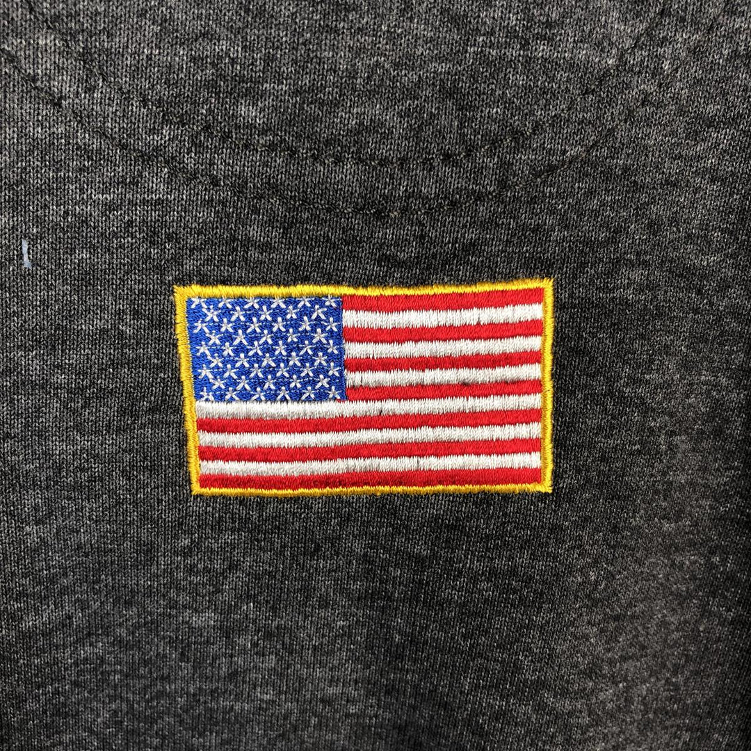 Carhartt ORIGINAL FIT sweatshirt half zip hoodie, men's size L cotton gray type Vintage Second Hand