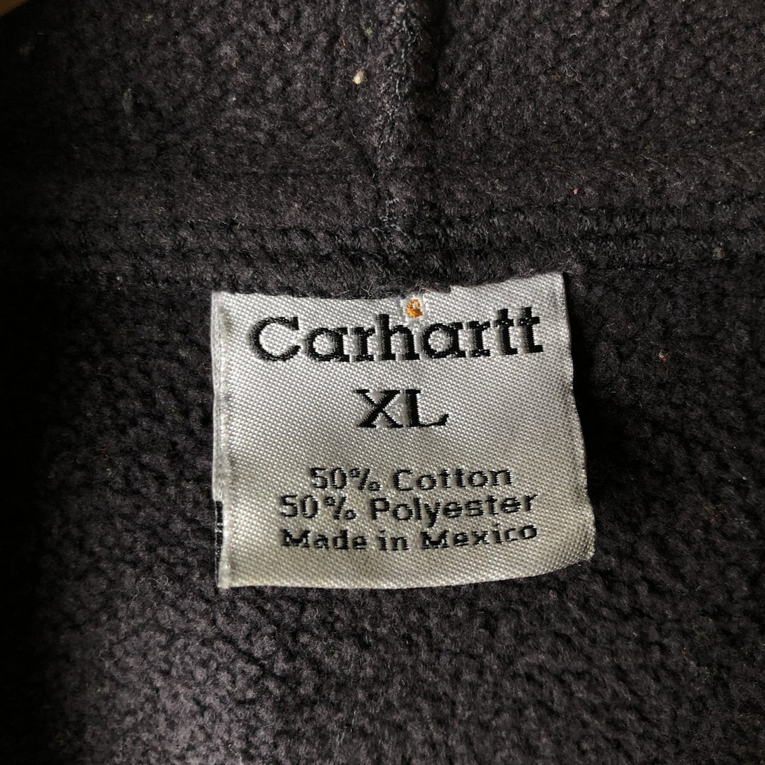 Carhartt Sweat Pullover Hoodie Men's XL Size cotton black type Vintage Second Hand