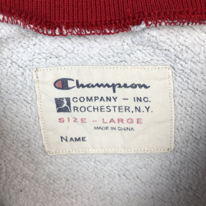 Champion logo sweatshirt, men's size L cotton gray type Vintage Second Hand