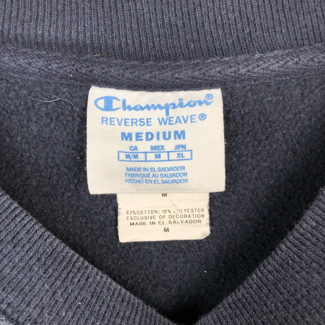 Champion REVERSE WEAVE Reverse Weave College Sweatshirt Trainer Men's M size cotton navy blue type Vintage Second Hand