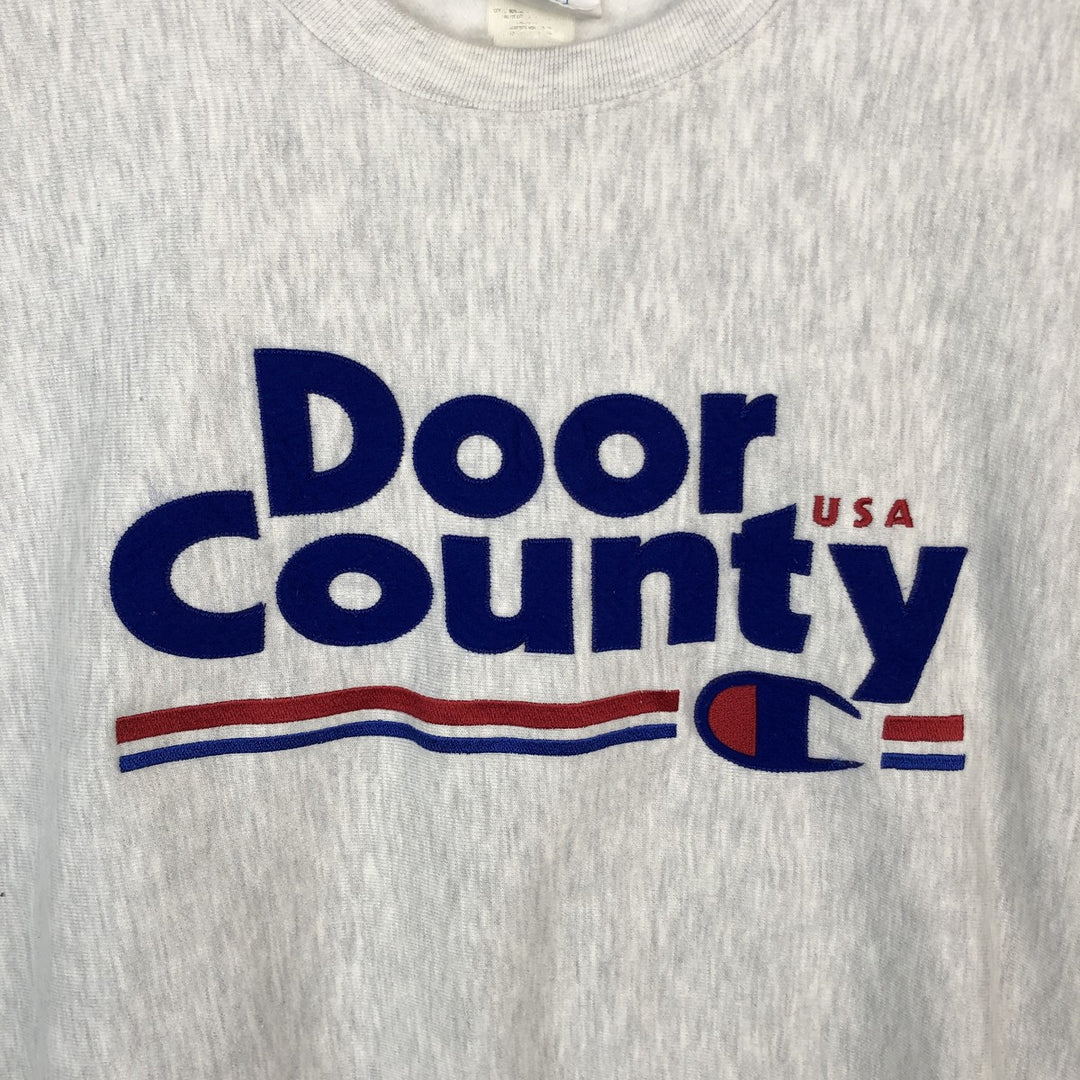 Champion Reverse Weave Logo Sweatshirt, Men's Size L cotton white type Vintage Second Hand