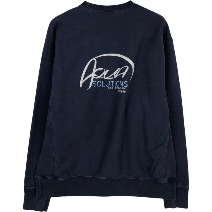 Champion REVERSE WEAVE Reverse Weave Sweatshirt Trainer Men's L size cotton navy blue type Vintage Second Hand
