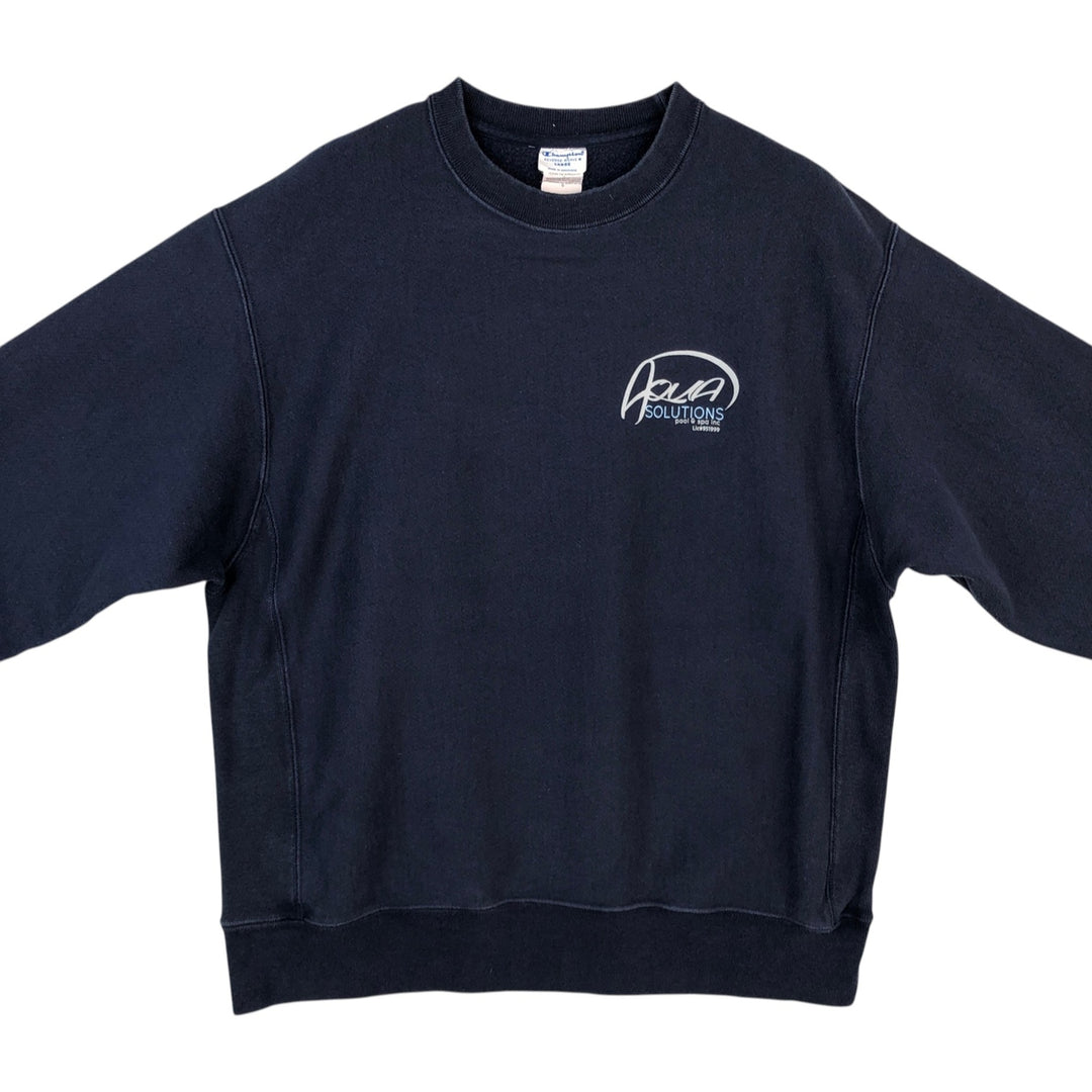 Champion REVERSE WEAVE Reverse Weave Sweatshirt Trainer Men's L size cotton navy blue type Vintage Second Hand