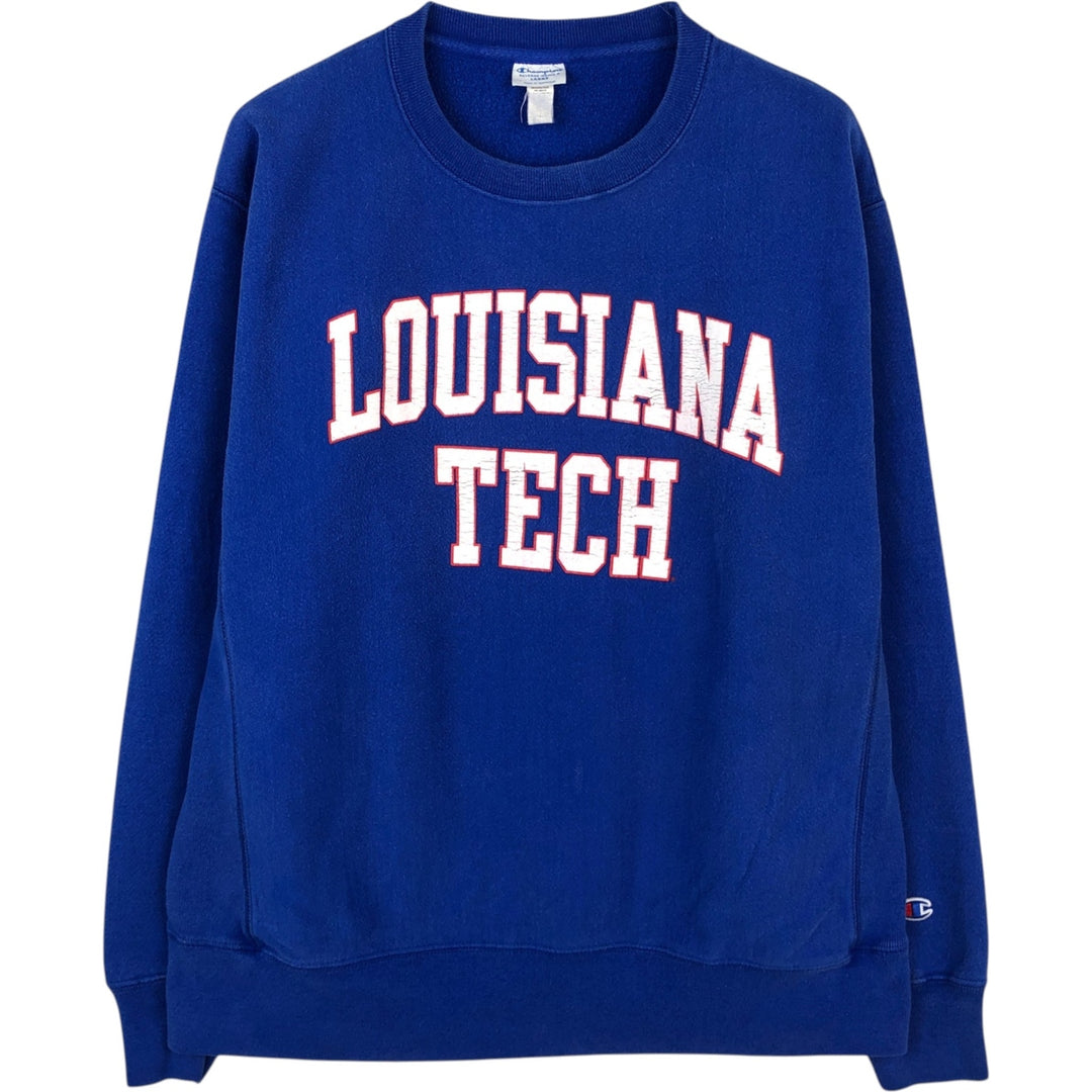 Champion REVERSE WEAVE Reverse Weave Sweatshirt Trainer Men's L size cotton blue type Vintage Second Hand