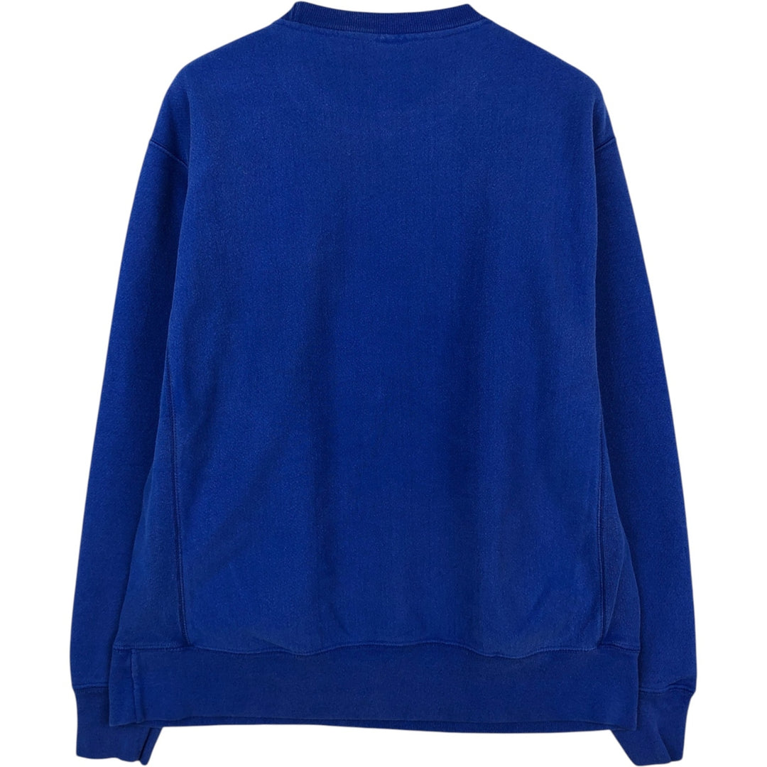 Champion REVERSE WEAVE Reverse Weave Sweatshirt Trainer Men's L size cotton blue type Vintage Second Hand