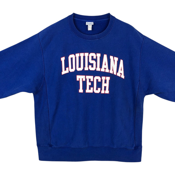 Champion REVERSE WEAVE Reverse Weave Sweatshirt Trainer Men's L size cotton blue type Vintage Second Hand