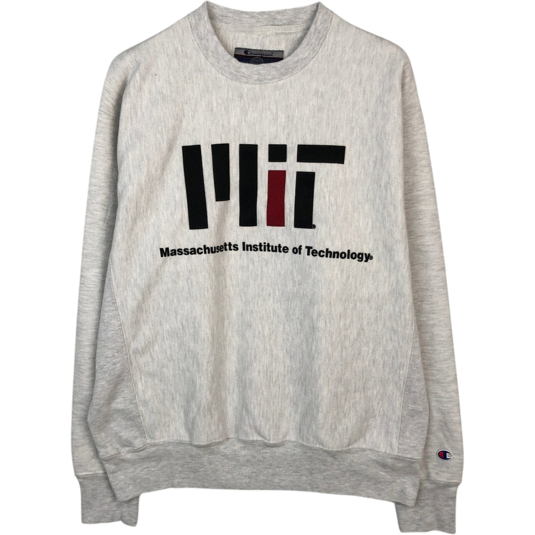 00'S Champion Original Reverse Weave College Sweatshirt Trainer Men's M size cotton white type Vintage Second Hand