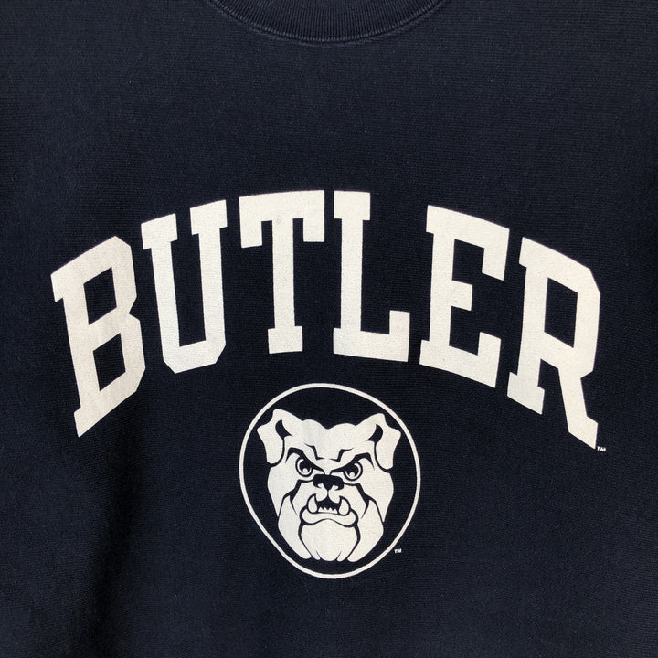 Champion Original Reverse Weave College Sweatshirt, Men's Size Medium cotton navy blue type Vintage Second Hand