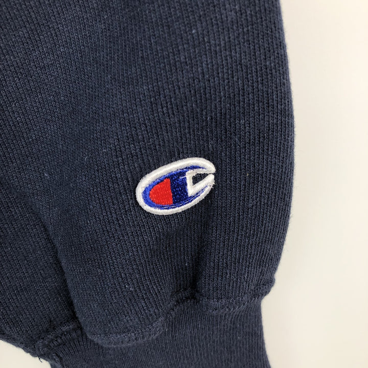 Champion Original Reverse Weave College Sweatshirt, Men's Size Medium cotton navy blue type Vintage Second Hand