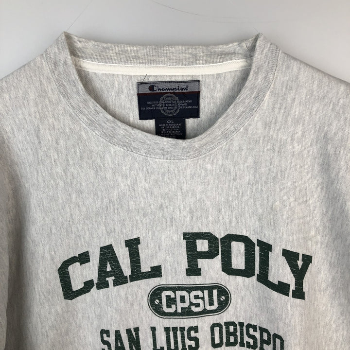 2000'S Champion Reverse Weave College Sweatshirt, Men's XXL equivalent. cotton white type Vintage Second Hand