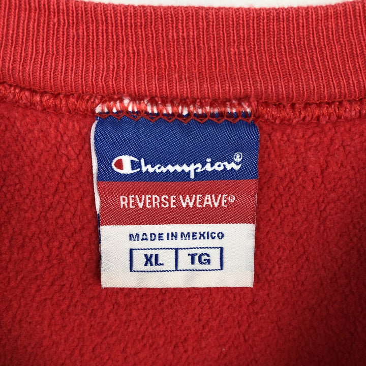 Champion Reverse Weave Boston University College Sweatshirt (Men's XL equivalent) cotton red type Vintage Second Hand