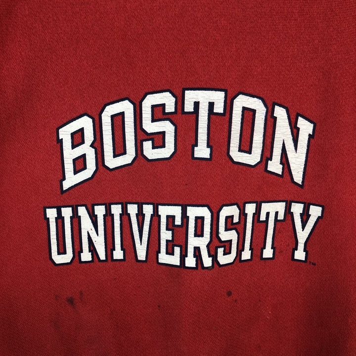 Champion Reverse Weave Boston University College Sweatshirt (Men's XL equivalent) cotton red type Vintage Second Hand
