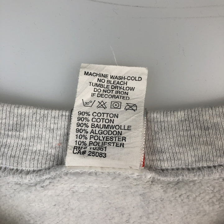 90'S Mickey Mouse Character Sweatshirt, Made in USA, Men's Size L (approx.), Vintage cotton white type Vintage Second Hand