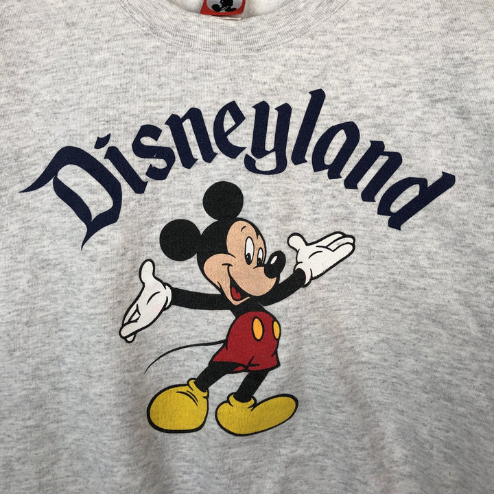 90'S Mickey Mouse Character Sweatshirt, Made in USA, Men's Size L (approx.), Vintage cotton white type Vintage Second Hand