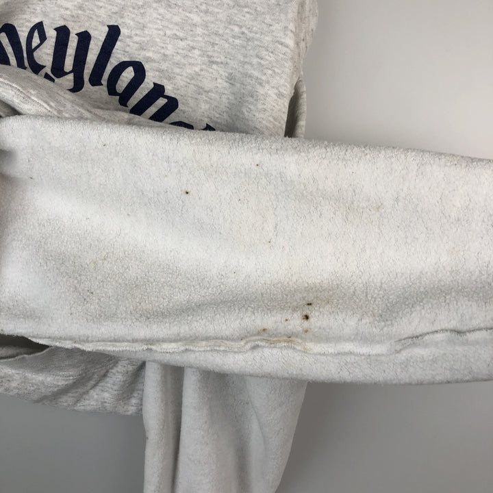 90'S Mickey Mouse Character Sweatshirt, Made in USA, Men's Size L (approx.), Vintage cotton white type Vintage Second Hand