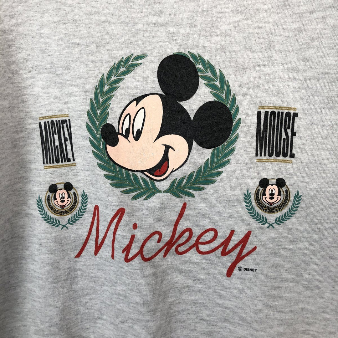 90'S MICKY UNLIMITED Mickey Mouse Character Sweatshirt, Men's Size XL (Equivalent), Vintage unclear white type Vintage Second Hand