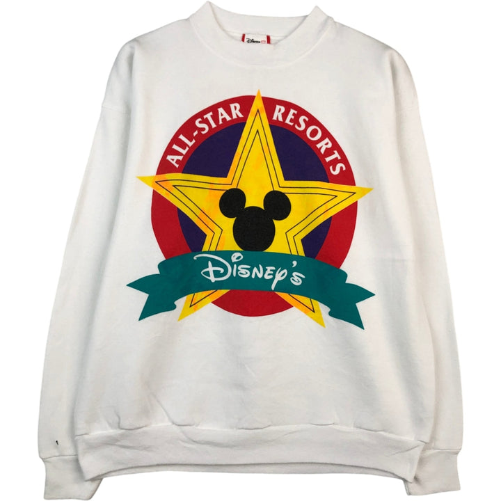 Vintage 90'S Disney Designs Mickey Mouse character sweatshirt, Made in USA, Men's Size Medium cotton white type Vintage Second Hand
