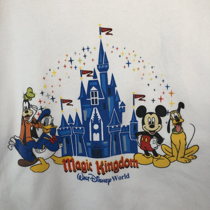 90'S Micky, Ink Disney Character Sweatshirt, Men's Size XL (Equivalent), Vintage unclear white type Vintage Second Hand