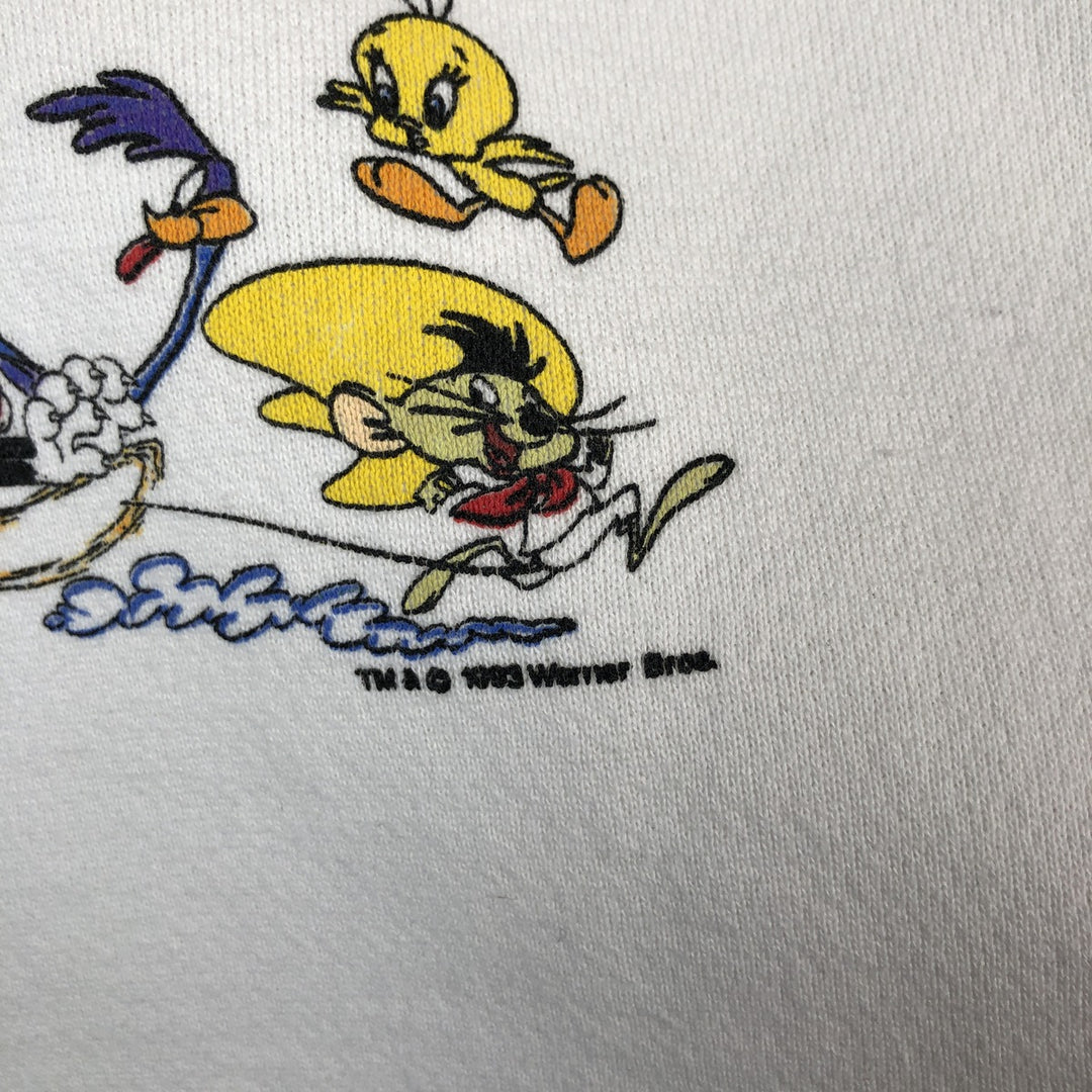 Vintage 90'S Tartex Looney Tunes character sweatshirt, Made in USA, Men's XL cotton white type Vintage Second Hand