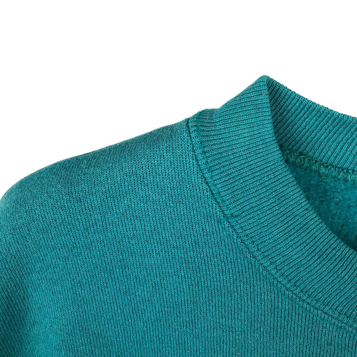 90'S JOSTENS DAFFY Duffy Duck Character Sweatshirt, Made in USA, Men's XL equivalent, Vintage cotton green type Vintage Second Hand