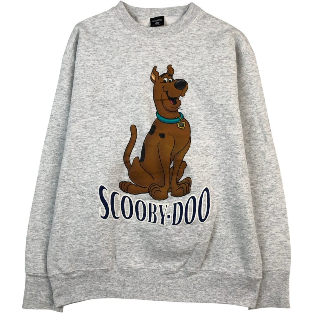 90'S Warner Bros. Studio Store Scooby-Doo Character Sweatshirt, Made in USA, Men's Size L (approx.) cotton pale white type Vintage Second Hand