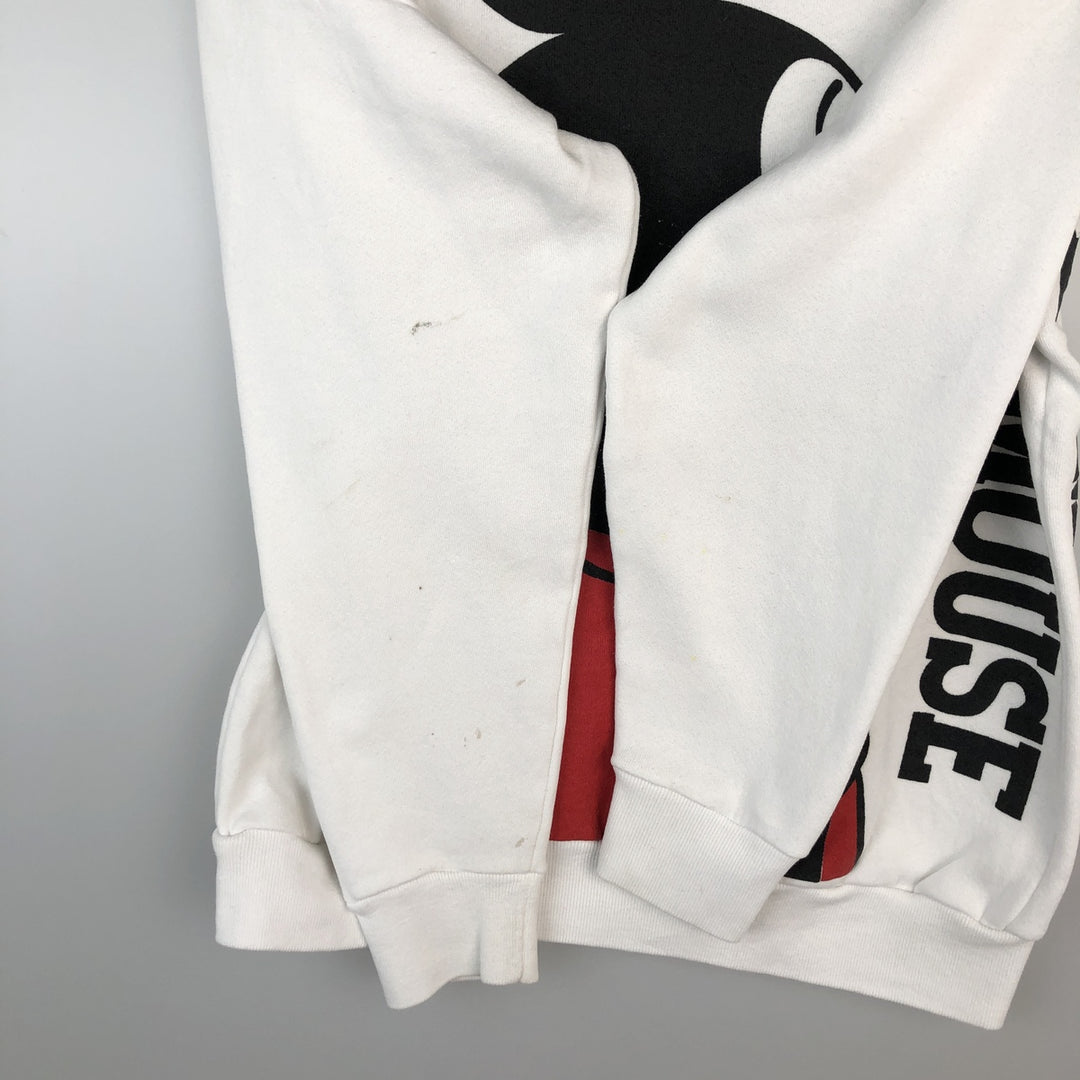 1980'S Disney Mickey Mouse Character Sweatshirt, Made in USA, Men's Size S (approx.), Vintage cotton white type Vintage Second Hand