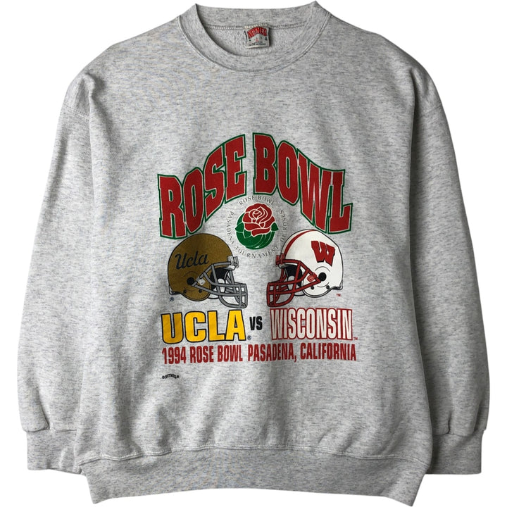 90'S Nutmeg NUTMEG College Sweatshirt, Made in USA, Men's Size XL, Vintage cotton white type Vintage Second Hand