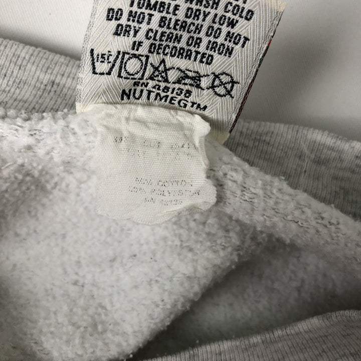 90'S Nutmeg NUTMEG College Sweatshirt, Made in USA, Men's Size XL, Vintage cotton white type Vintage Second Hand