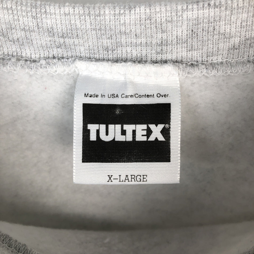 90'S TULTEX WISCONSIN University of Wisconsin College Sweatshirt, Made in USA, Men's XL equivalent, Vintage cotton gray type Vintage Second Hand