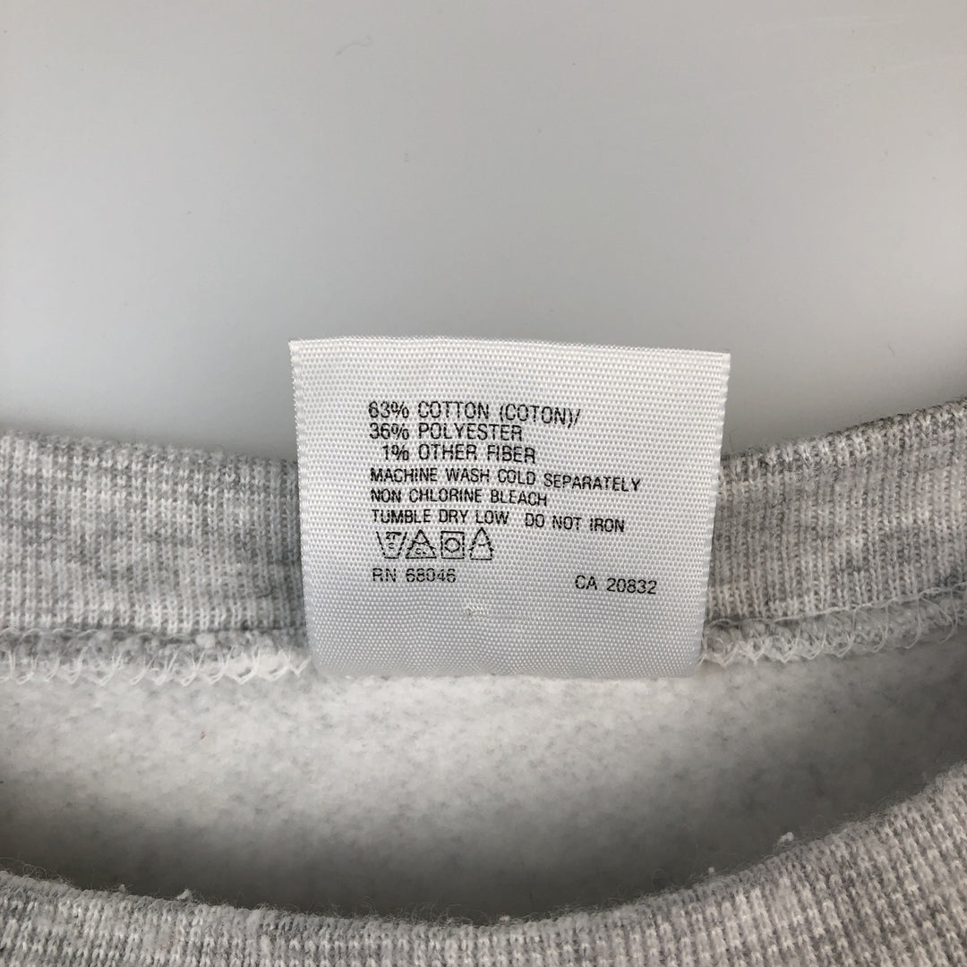 90'S TULTEX WISCONSIN University of Wisconsin College Sweatshirt, Made in USA, Men's XL equivalent, Vintage cotton gray type Vintage Second Hand