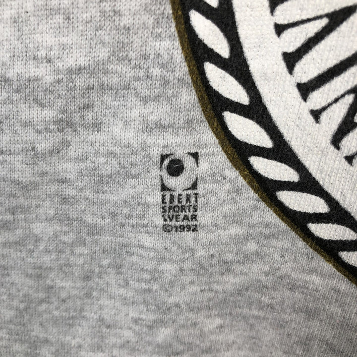 90'S TULTEX WISCONSIN University of Wisconsin College Sweatshirt, Made in USA, Men's XL equivalent, Vintage cotton gray type Vintage Second Hand