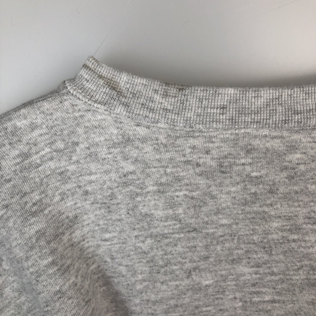 90'S TULTEX WISCONSIN University of Wisconsin College Sweatshirt, Made in USA, Men's XL equivalent, Vintage cotton gray type Vintage Second Hand