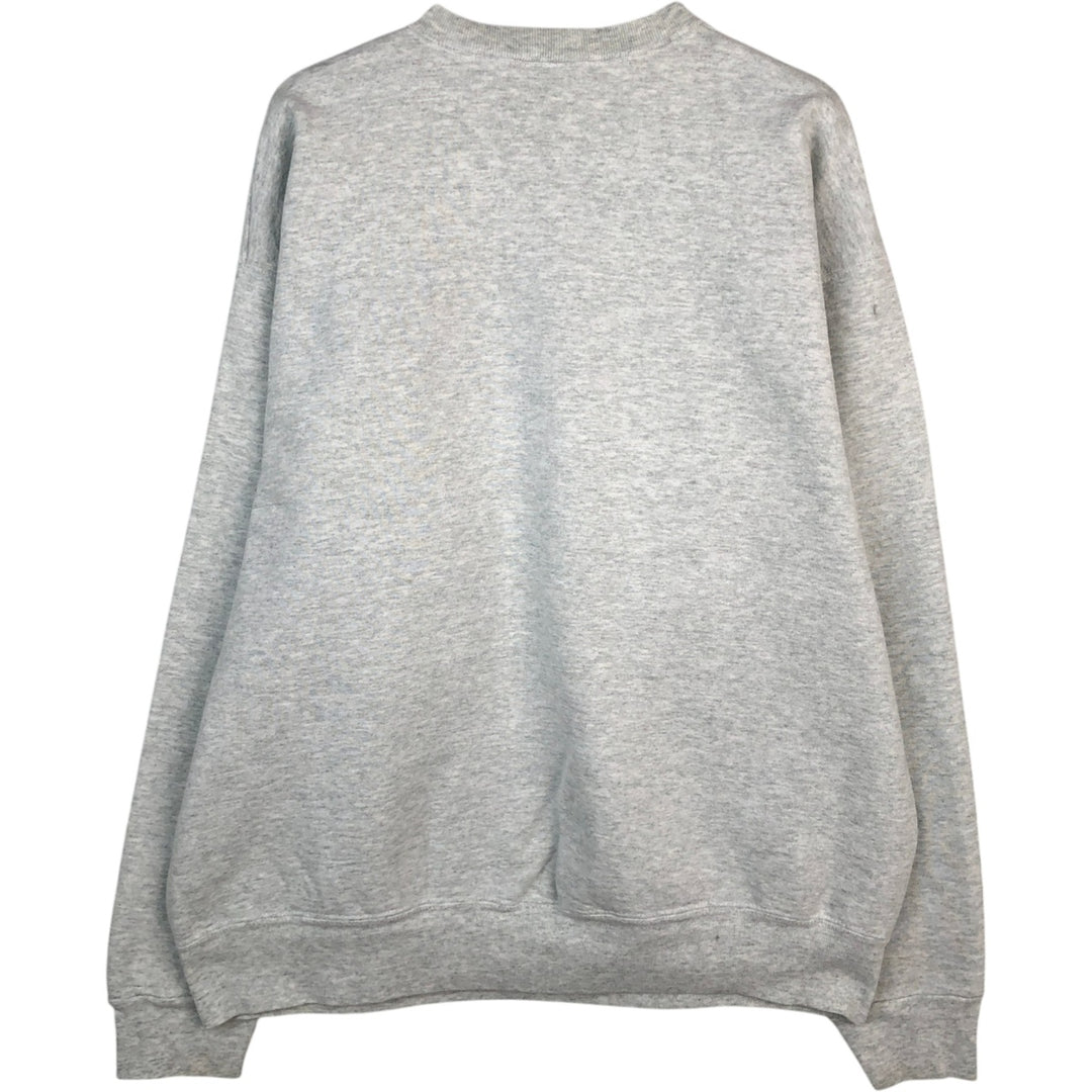 90'S Fruit of the Loom Triple Print College Sweatshirt, Made in USA, Men's XL (approx.) Vintage cotton gray type Vintage Second Hand