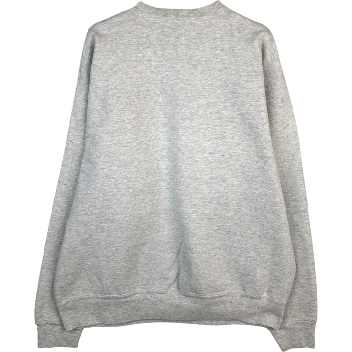 90'S Fruit of the Loom Triple Print College Sweatshirt, Made in USA, Men's XL (approx.) Vintage cotton gray type Vintage Second Hand