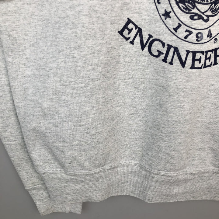 90'S Fruit of the Loom Triple Print College Sweatshirt, Made in USA, Men's XL (approx.) Vintage cotton gray type Vintage Second Hand