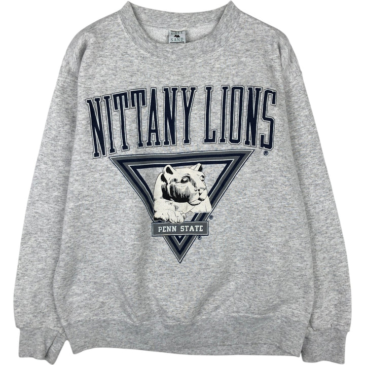 90'S GALT SAND Pennsylvania State University College Sweatshirt, Made in USA, Men's Size L (approx.), Vintage cotton gray type Vintage Second Hand
