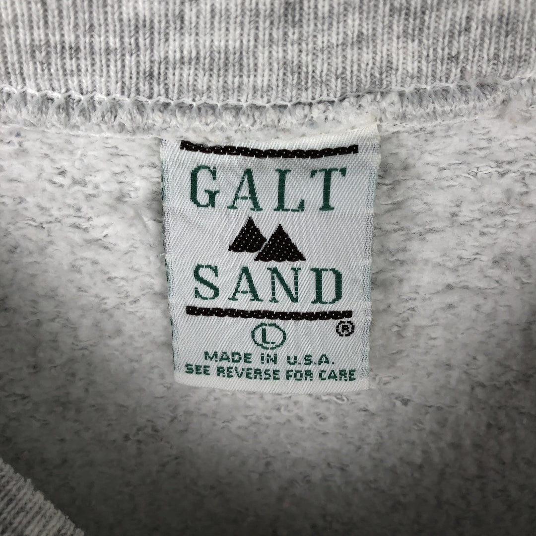 90'S GALT SAND Pennsylvania State University College Sweatshirt, Made in USA, Men's Size L (approx.), Vintage cotton gray type Vintage Second Hand