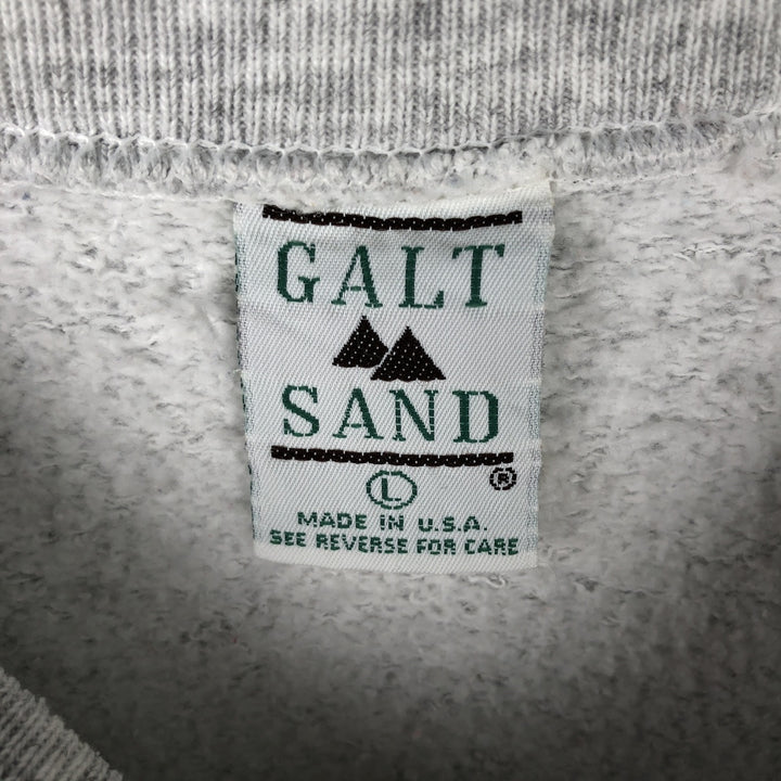 90'S GALT SAND Pennsylvania State University College Sweatshirt, Made in USA, Men's Size L (approx.), Vintage cotton gray type Vintage Second Hand