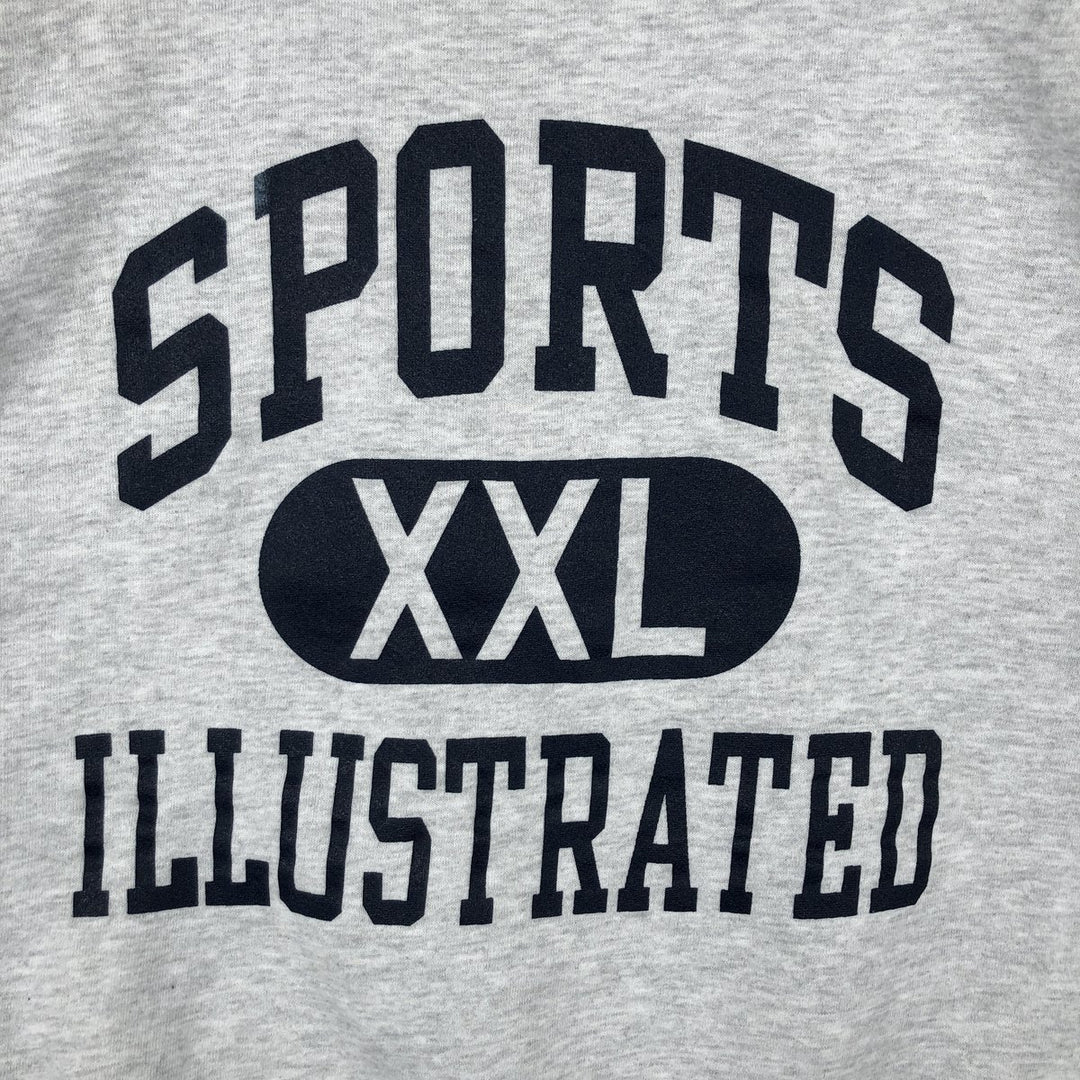 90'S Jerzees Triple Print Sweatshirt, Made in USA, Men's XL (approx.), Vintage cotton gray type Vintage Second Hand
