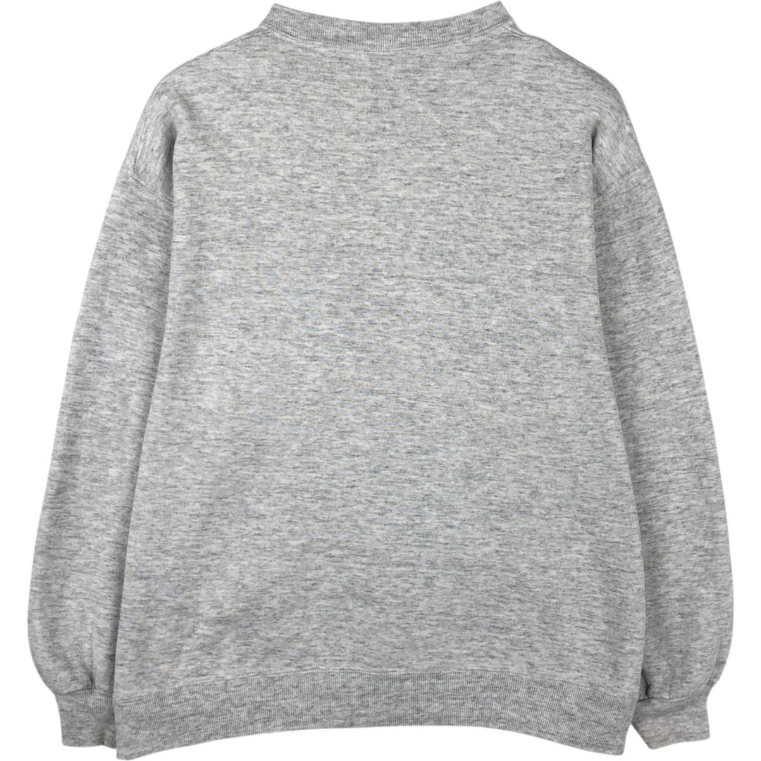 80s-90'S Jerzees College Sweatshirt, Made in USA, Men's XL, Vintage polyester gray type Vintage Second Hand