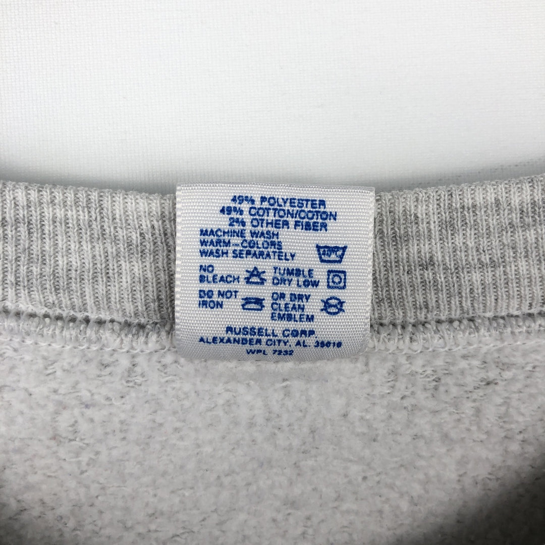 80s-90'S Jerzees College Sweatshirt, Made in USA, Men's XL, Vintage polyester gray type Vintage Second Hand