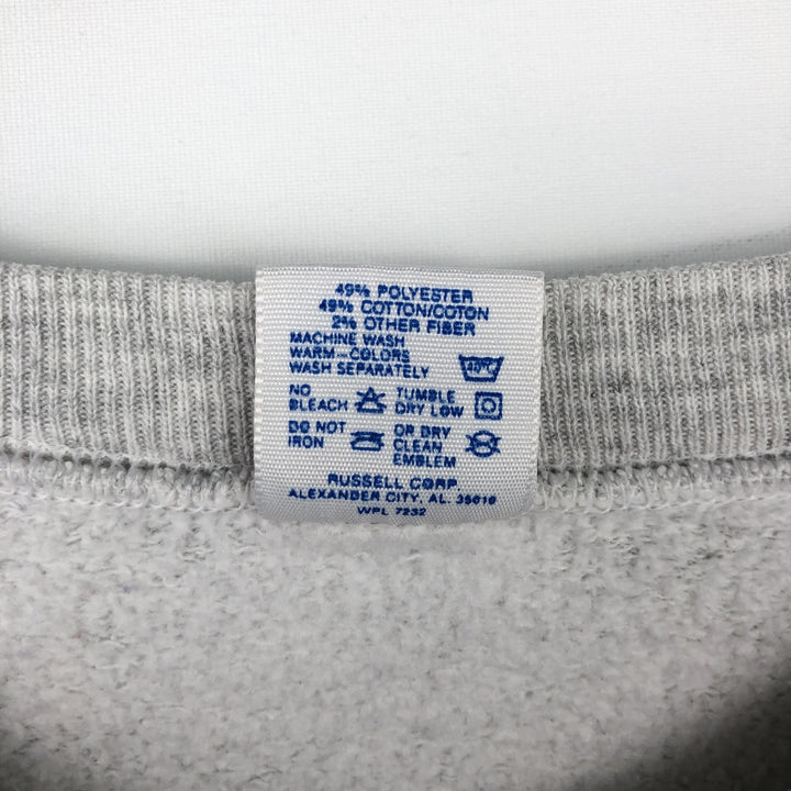 80s-90'S Jerzees College Sweatshirt, Made in USA, Men's XL, Vintage polyester gray type Vintage Second Hand