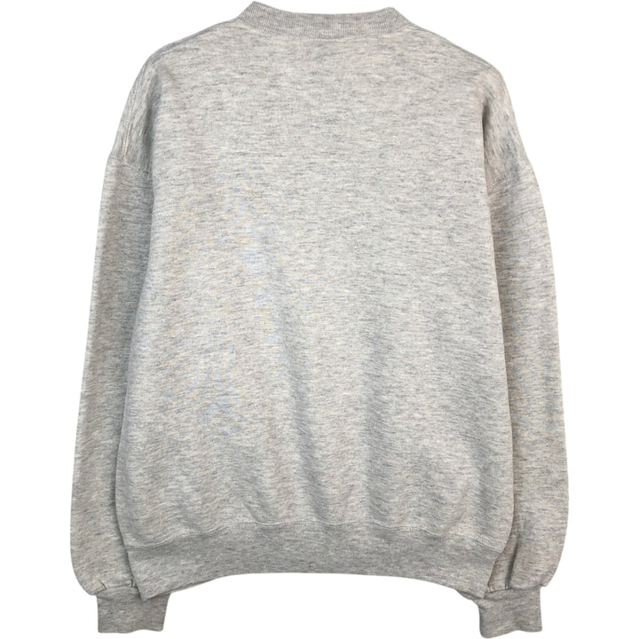 80s-90'S Russell Print Sweatshirt, Made in USA, Men's Size L (Equivalent), Vintage cotton gray type Vintage Second Hand