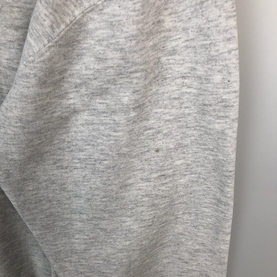 80s-90'S Russell Print Sweatshirt, Made in USA, Men's Size L (Equivalent), Vintage cotton gray type Vintage Second Hand