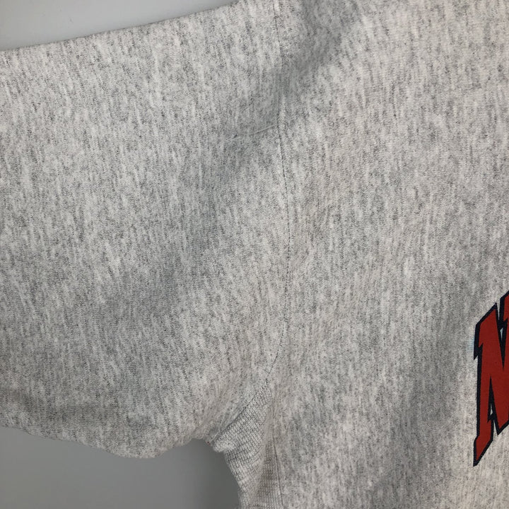 1980'S Hanes BEEFY-T Blue Tag University of North Carolina College Sweatshirt, Made in USA, Men's XL equivalent. cotton gray type Vintage Second Hand